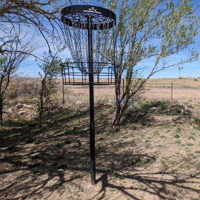 Elevated basket at hole #3.