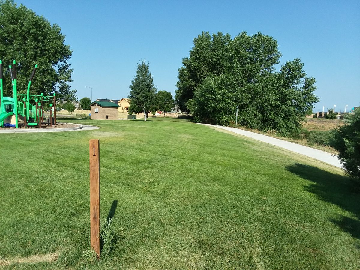 Hole #1 tee...