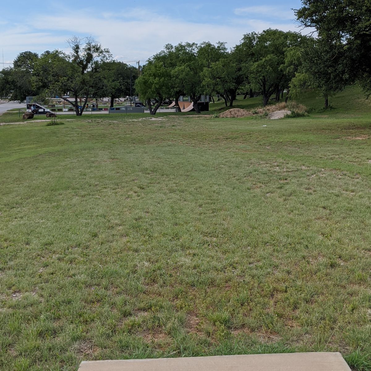 Hole 18 from tee to basket.