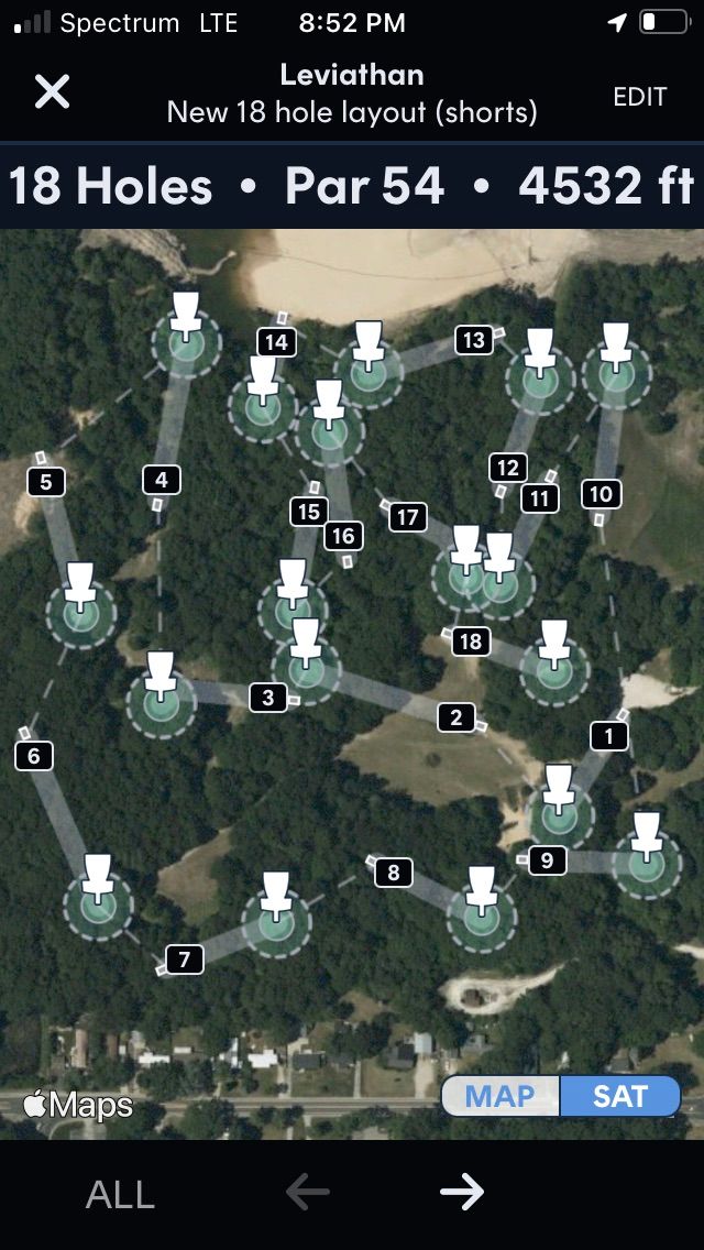New 18 hole layout map.