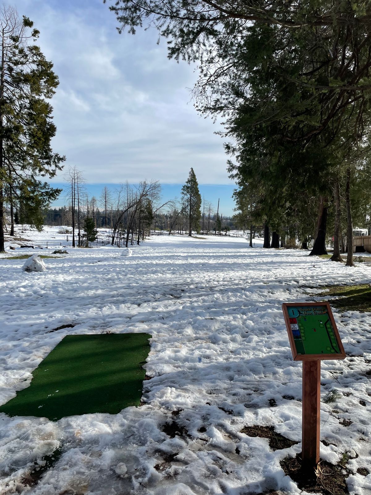 Hole one looking mighty bright.