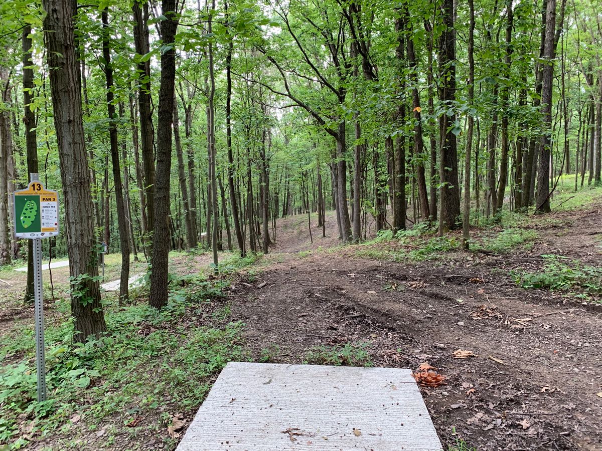 Hole 13 gold tee