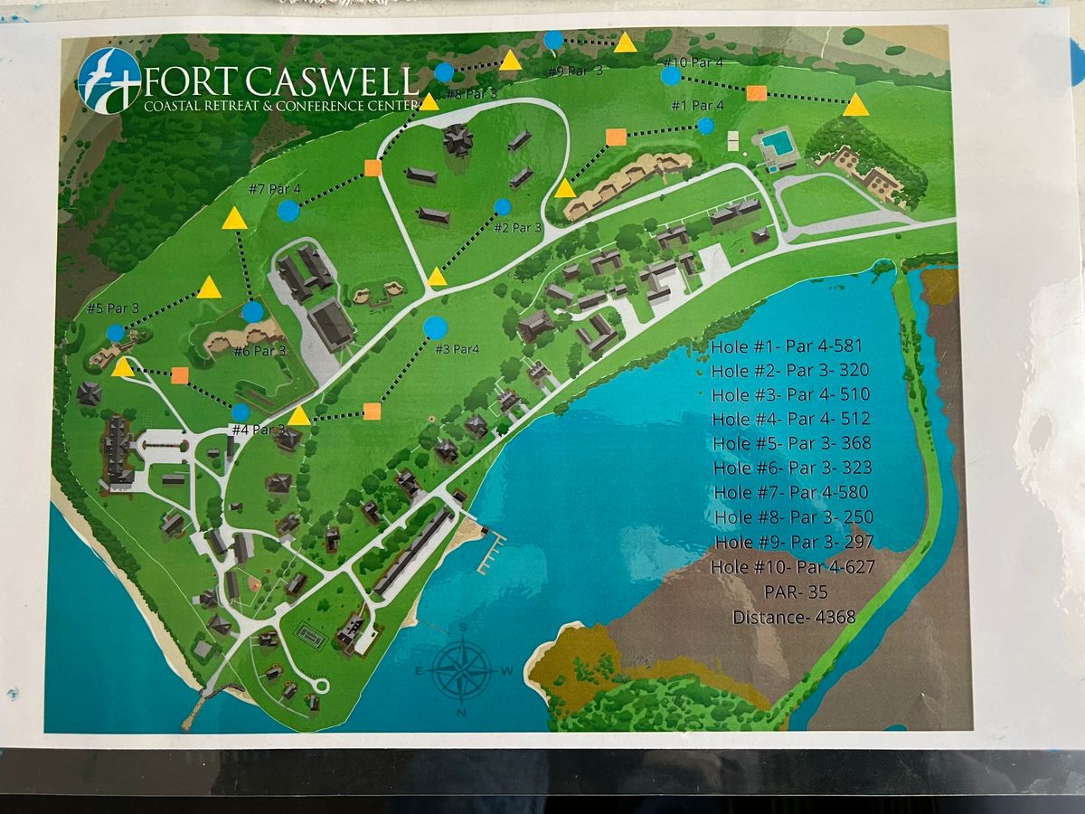 Course map for Fort Caswell