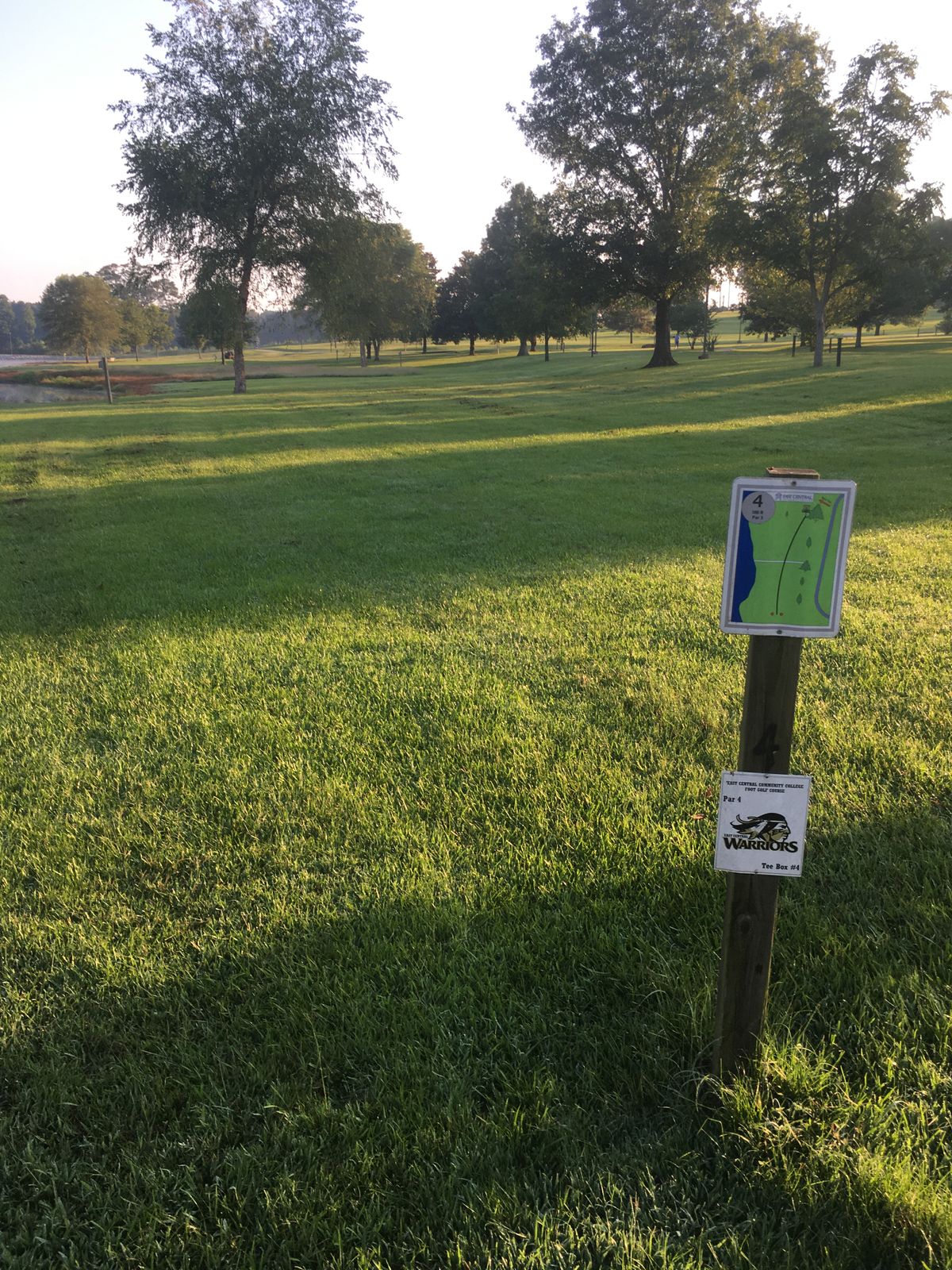 Hole 4 tee