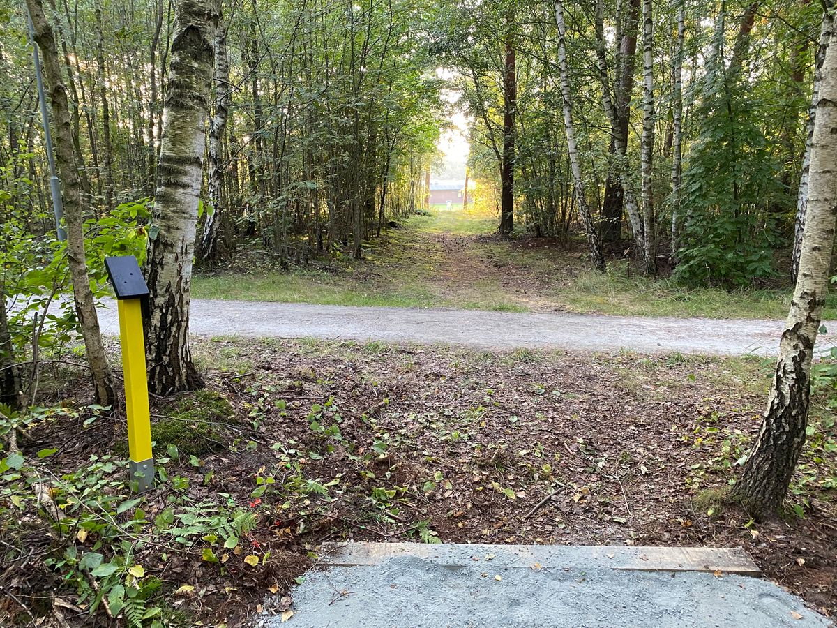 Hole 9 - keep it straight through the tunnel or get tree-kicked.