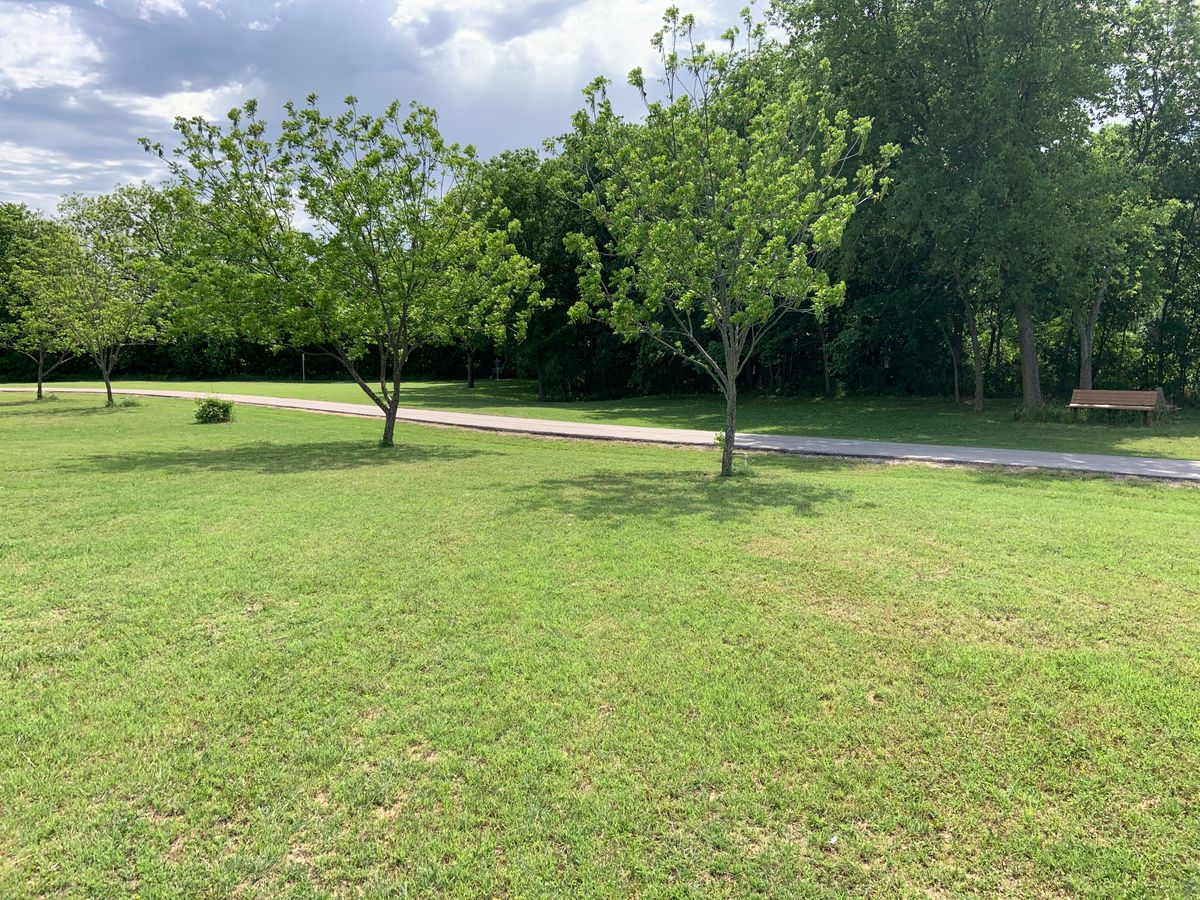 View of dogleg hole 4