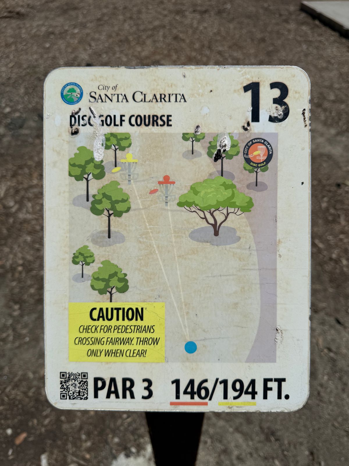 Hole 13 sign