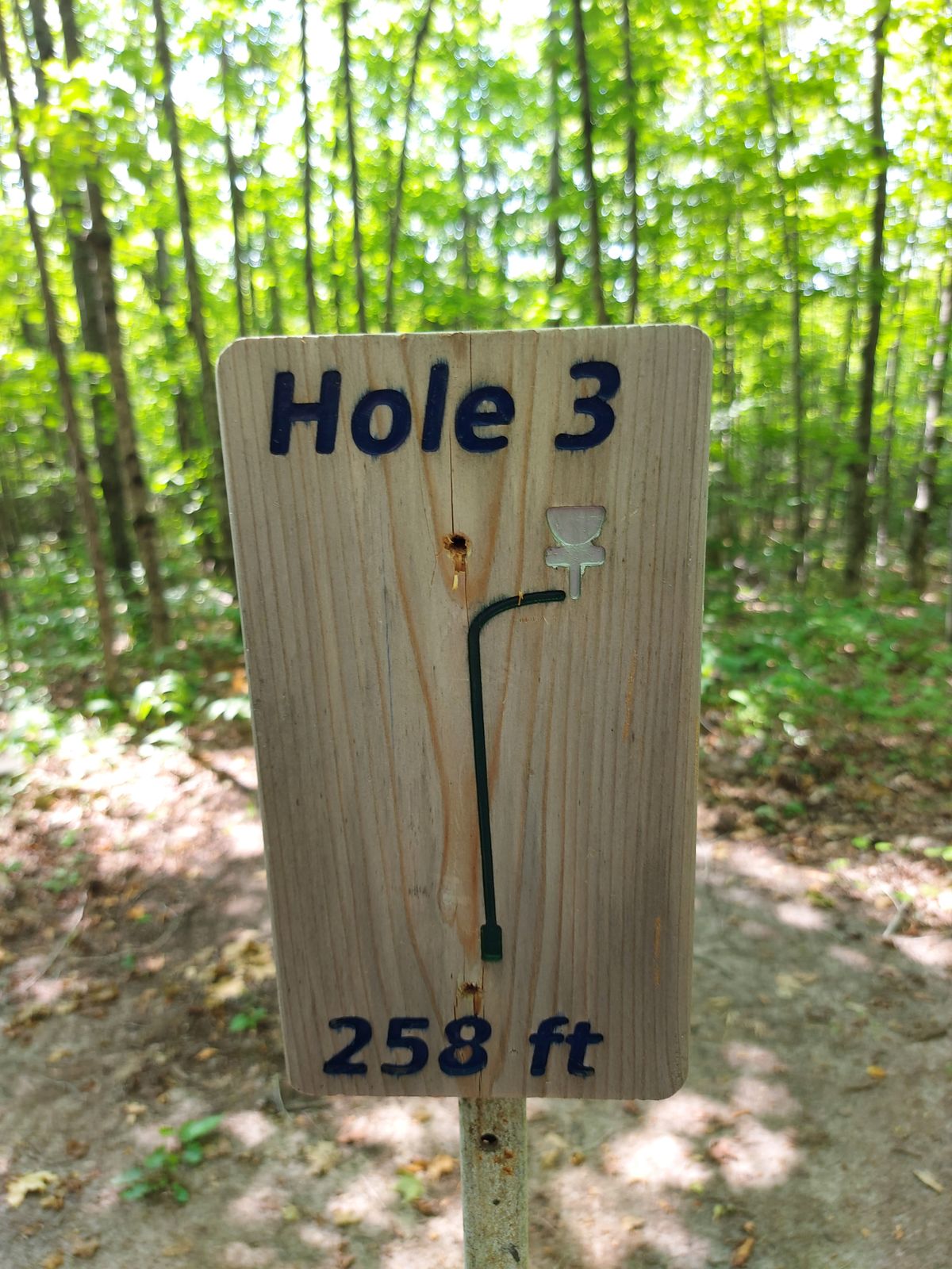 Hole sign #3.👍🌿🍁🍃🍁