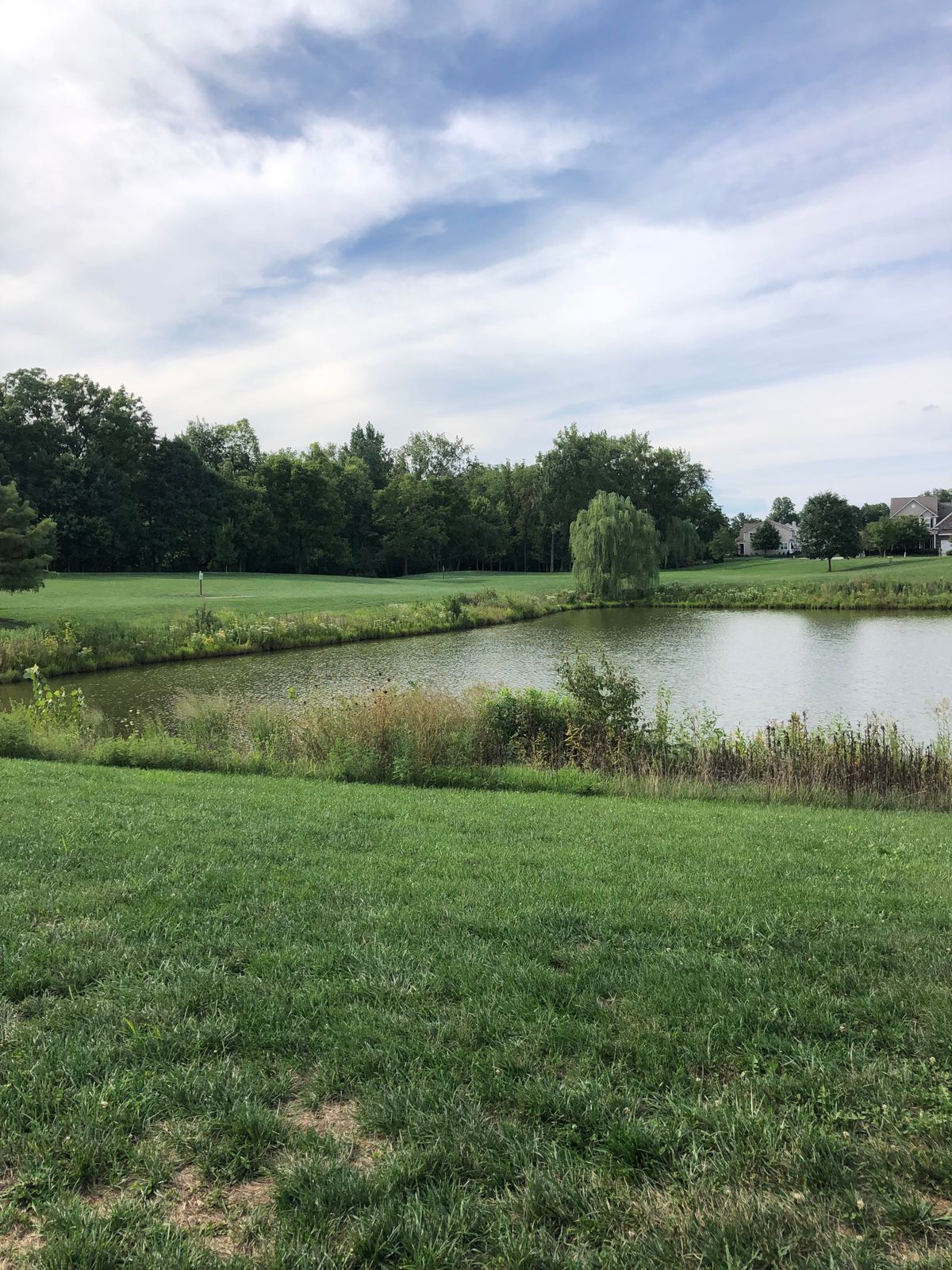 Hole 2 view to the right pond hazard