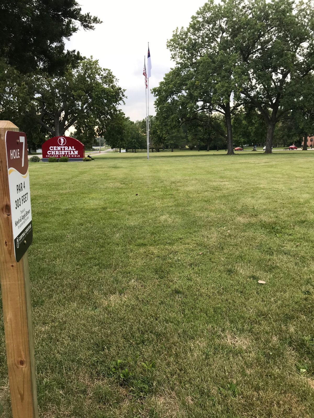 Hole #7 tee area