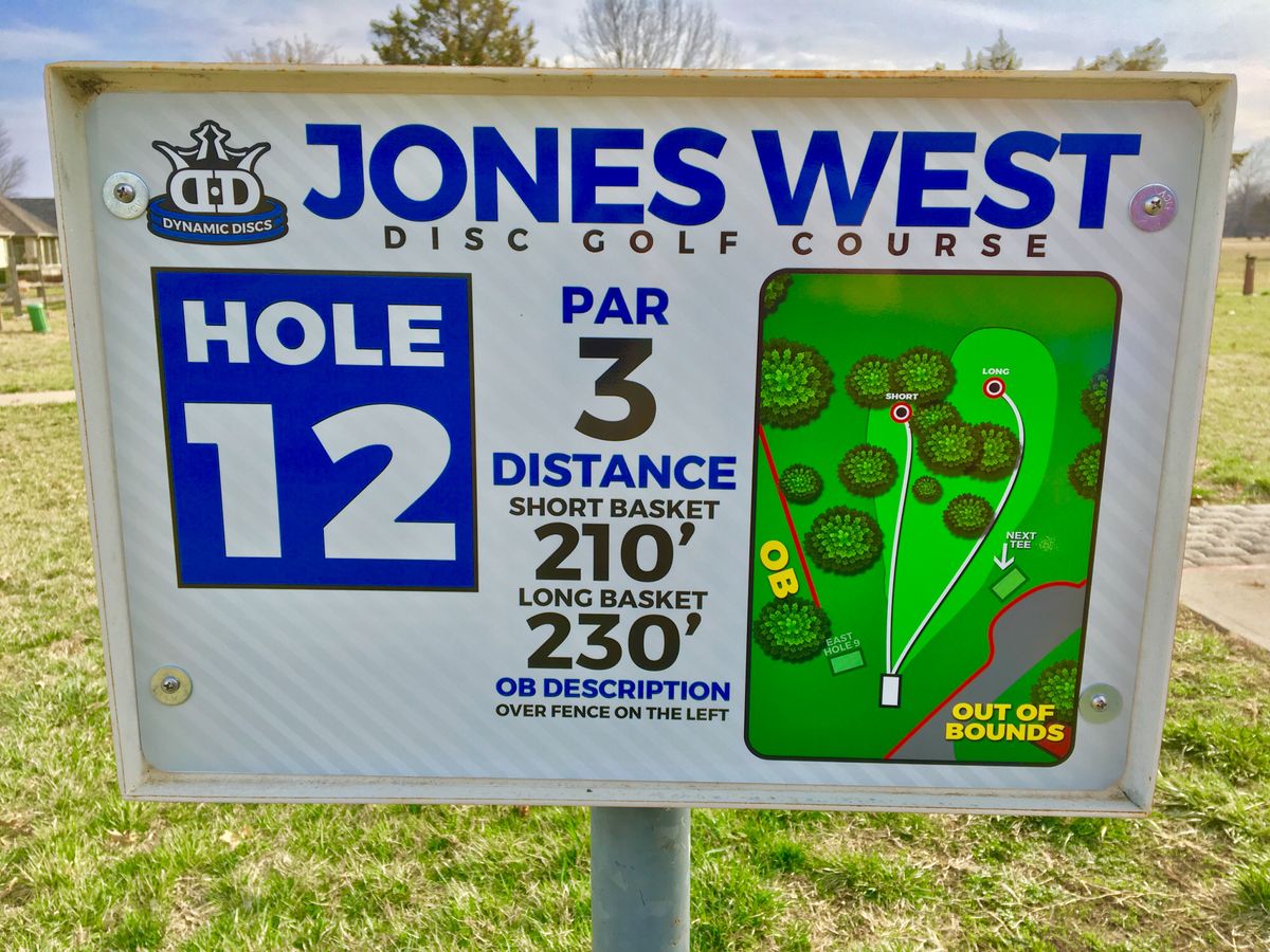 Hole 12 Tee Sign