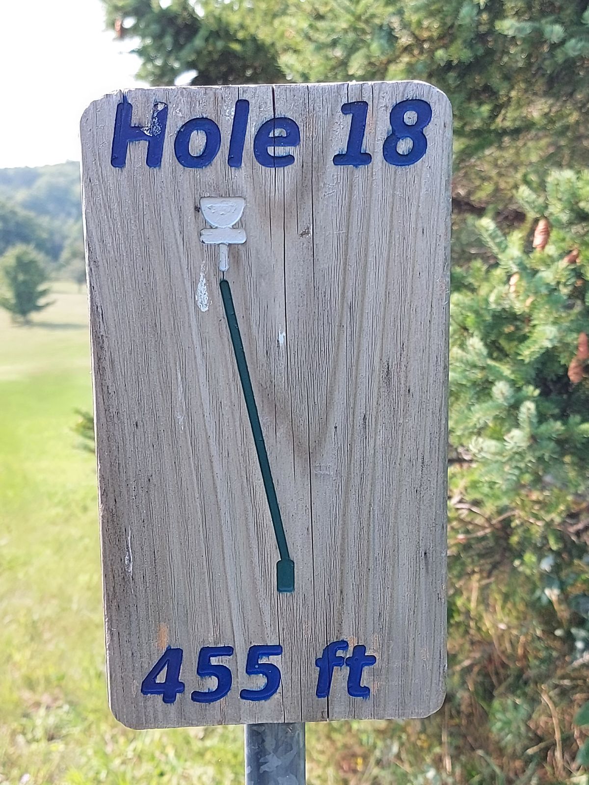 Hole sign 18.👍😃👍😃👍
