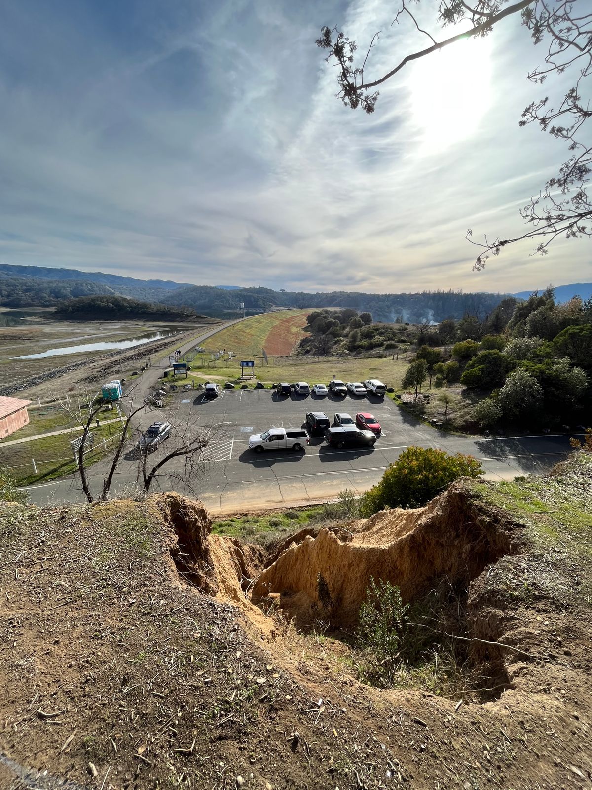 View of dam from fairway