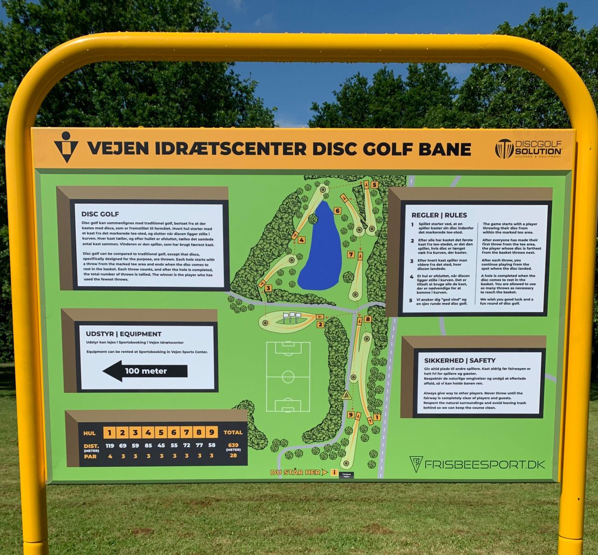 Vejen Idrætscenter Disc Golf Bane