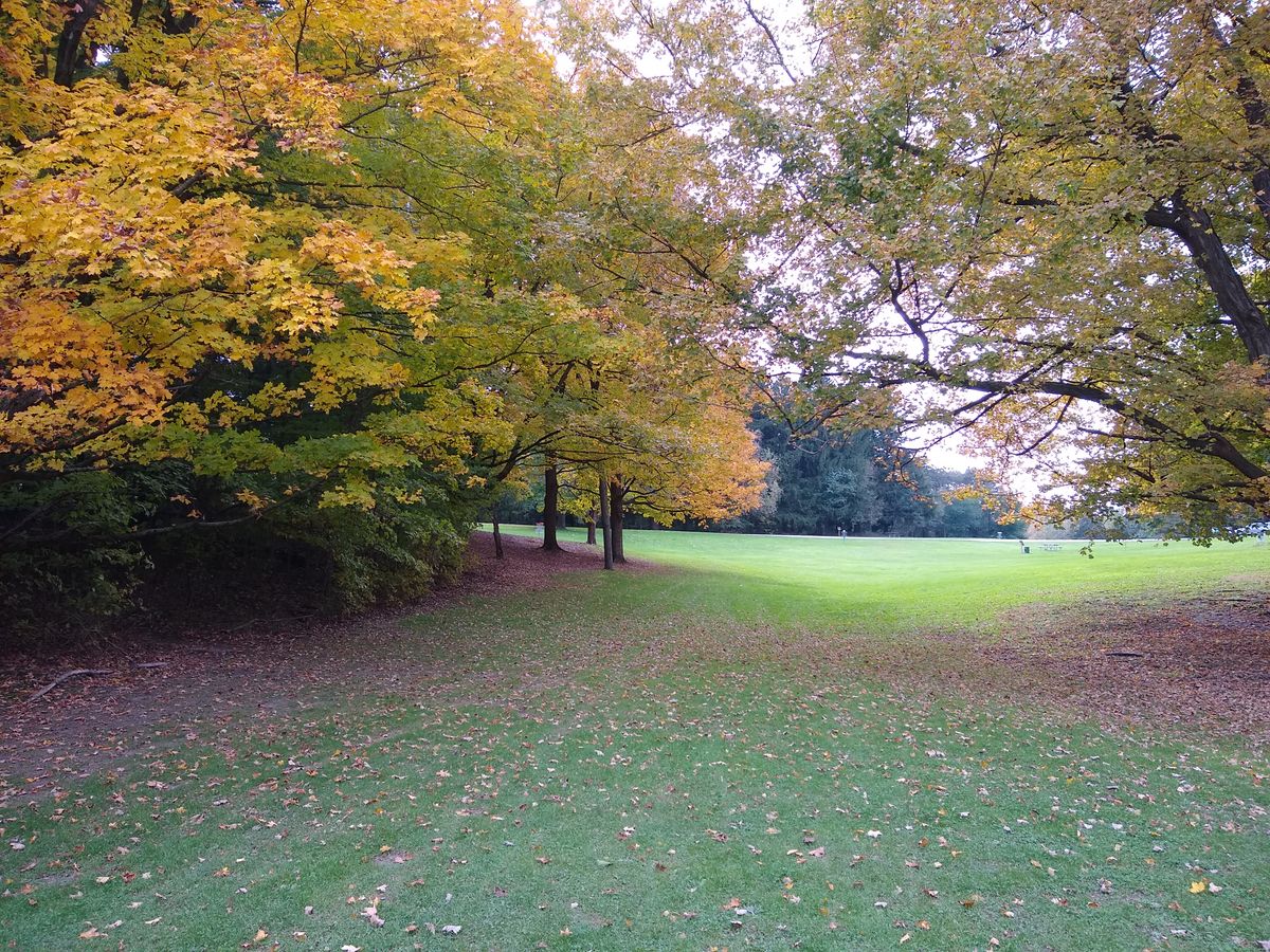 Hole 18 from the tee pad