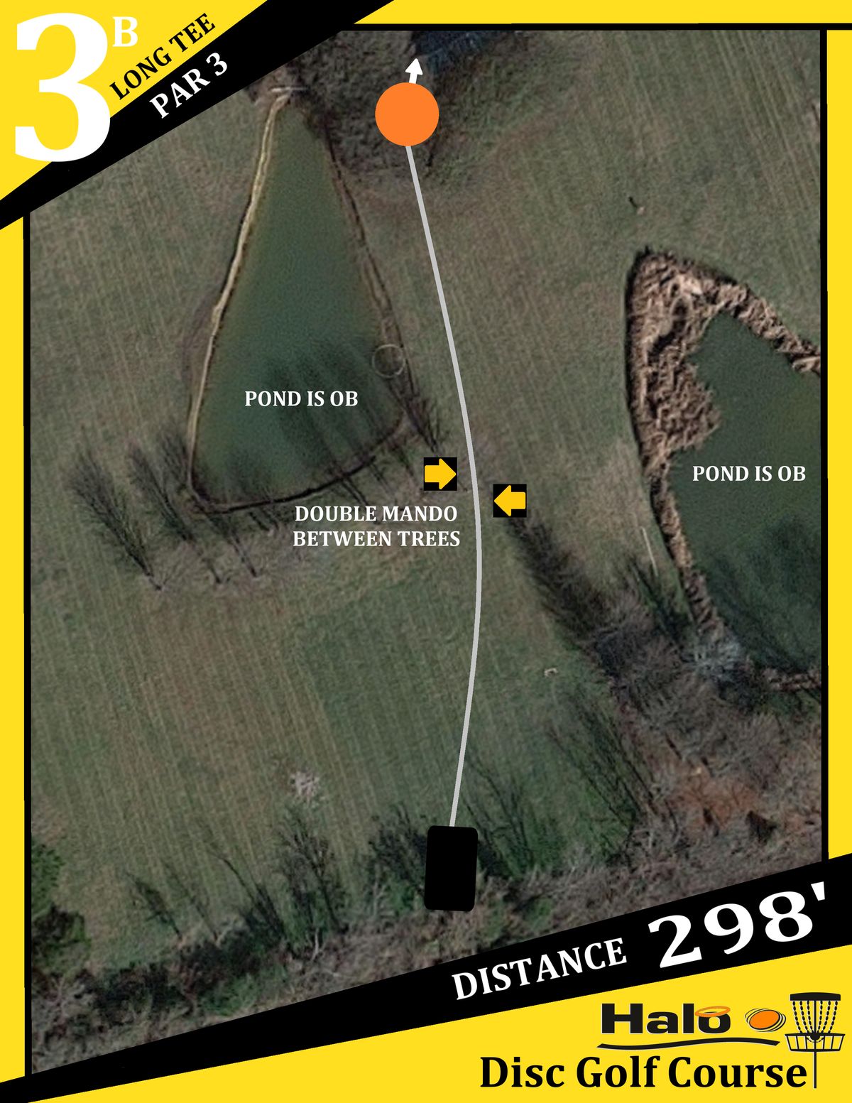 Hole 3B Tee Sign
