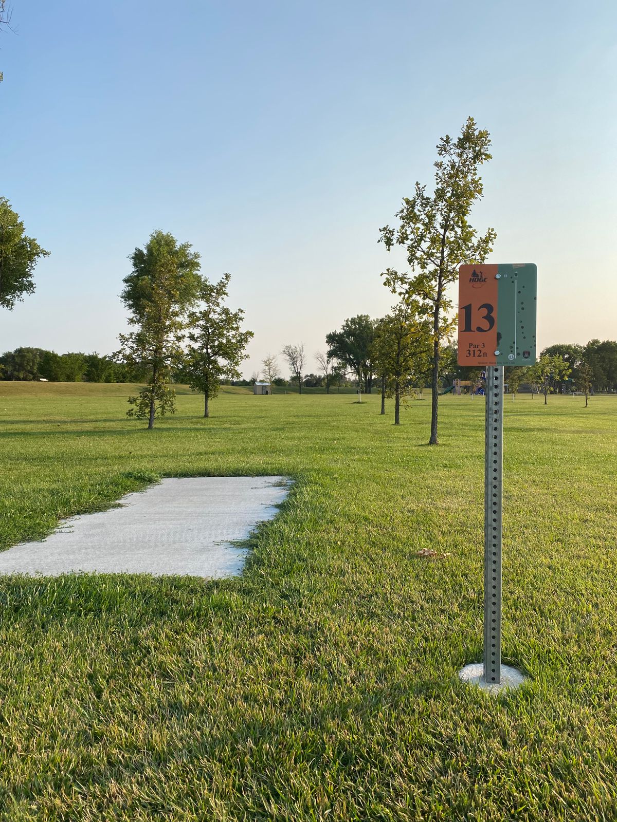#13 is a little dogleg to the right using basket #4
