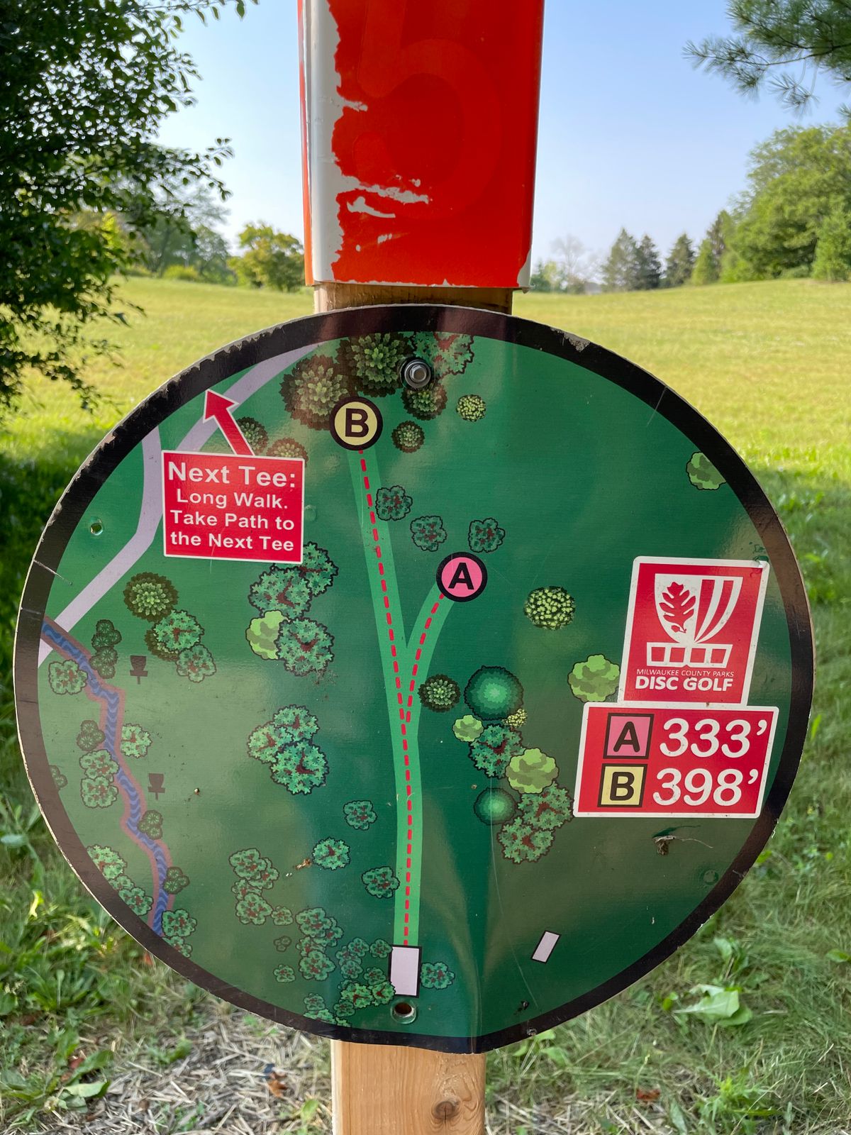 Hole 5 sign