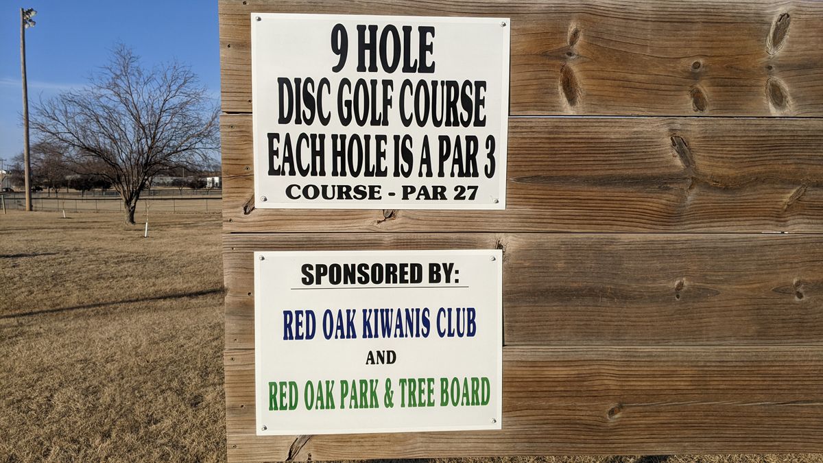 Red Oak Sports Complex Disc Golf Course