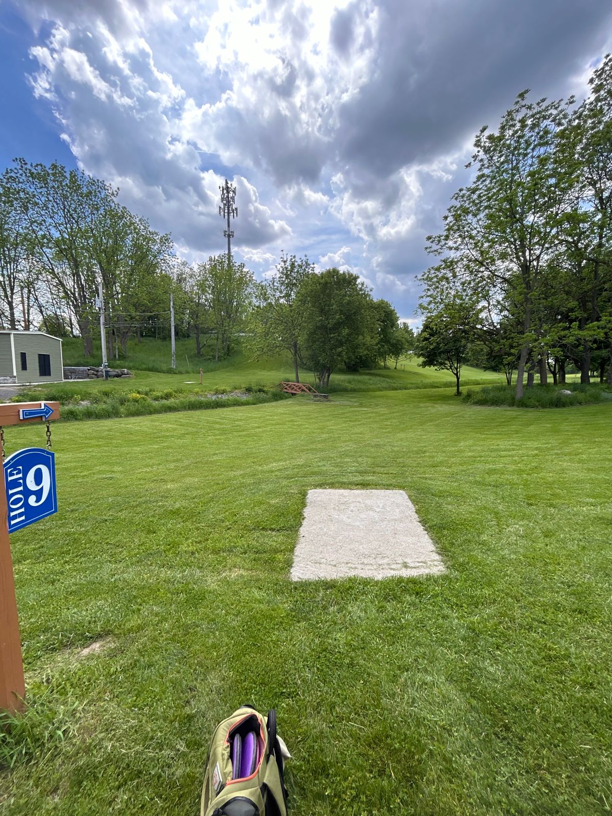 Hole 9 tee