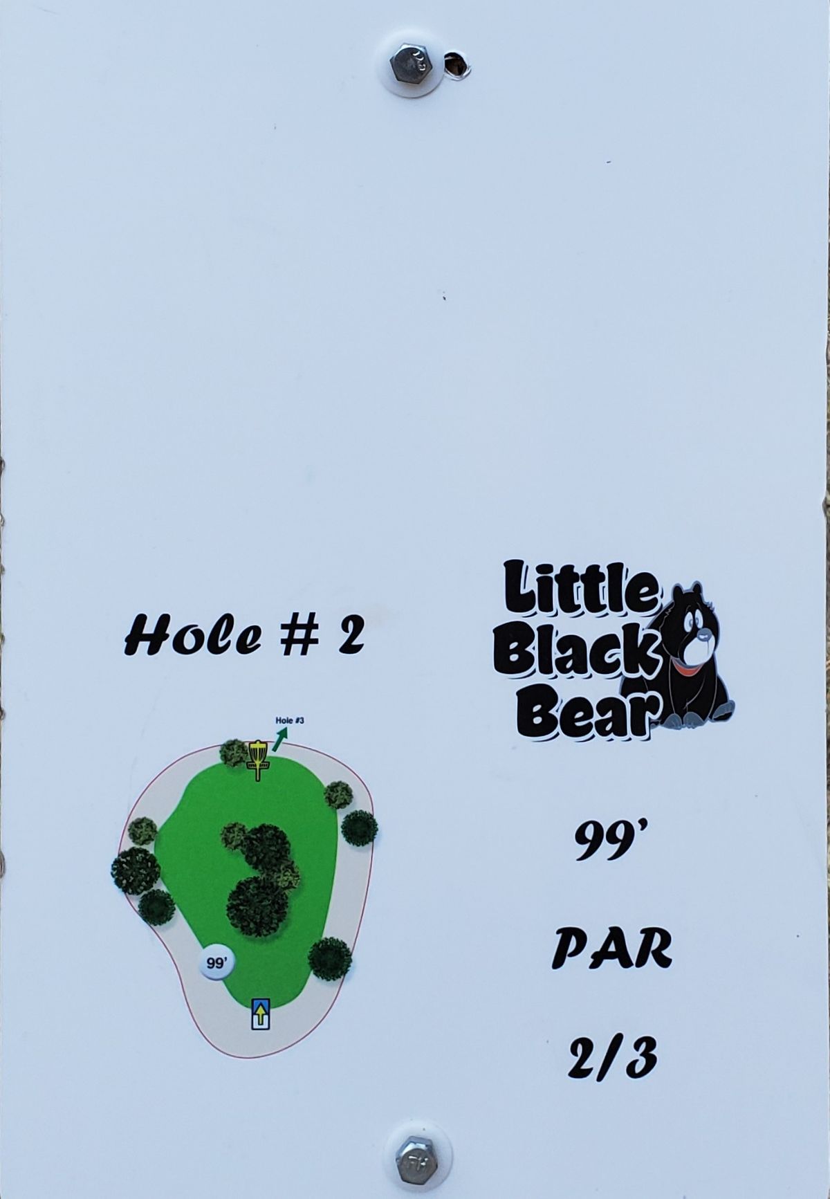 Tee sign hole 2