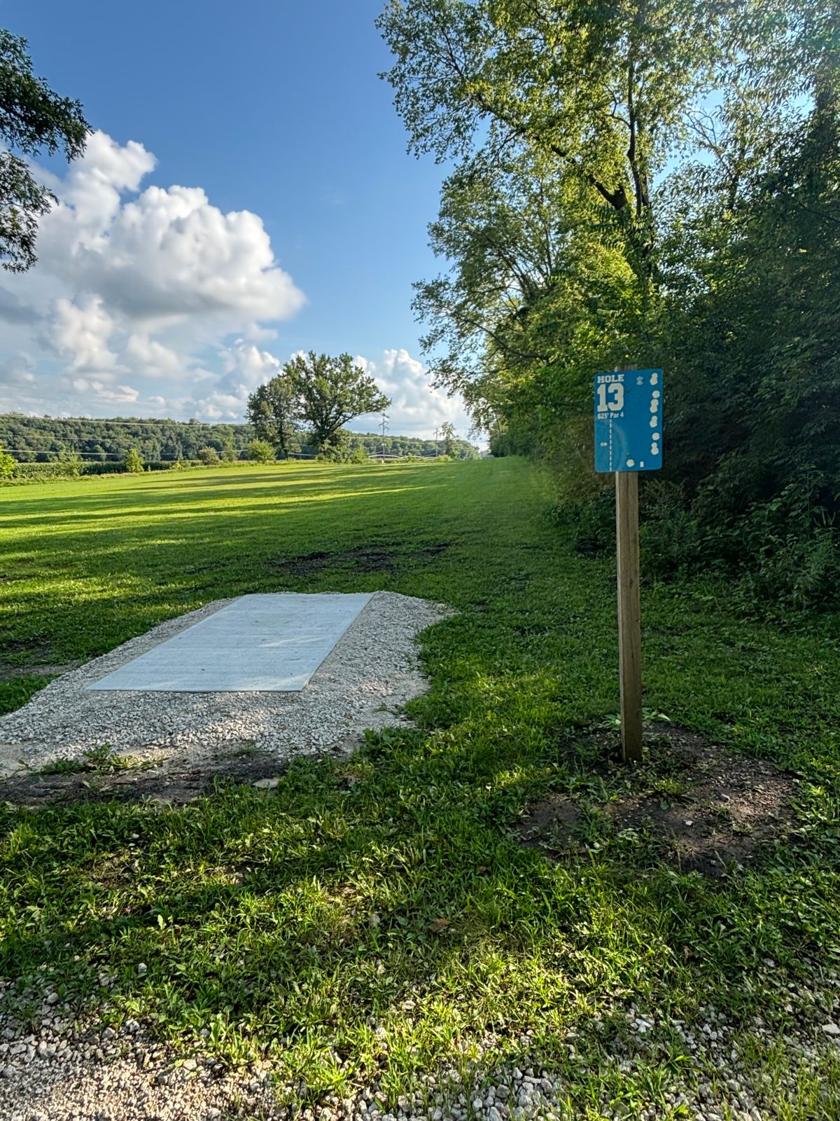 New tees pads and signs on all 18 holes