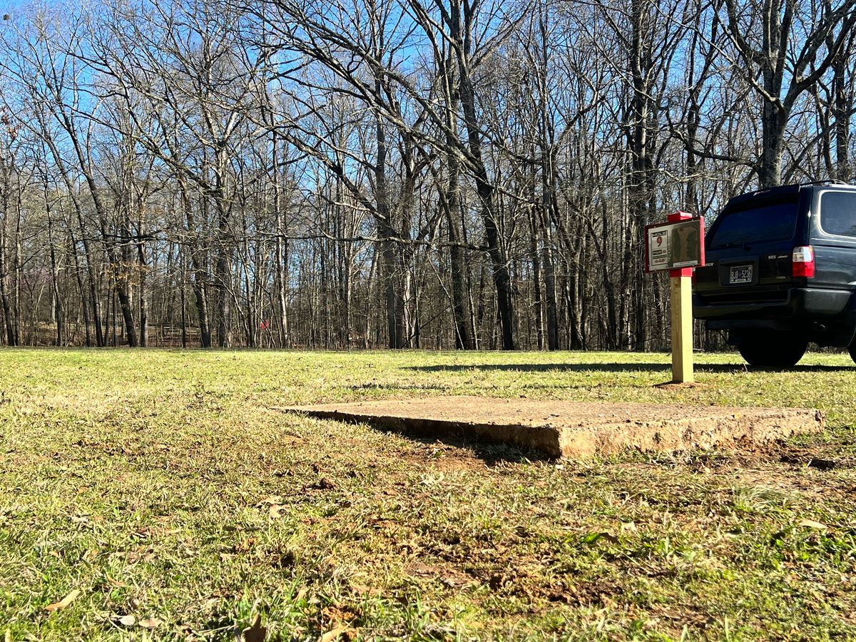 Tee pad leveled out.