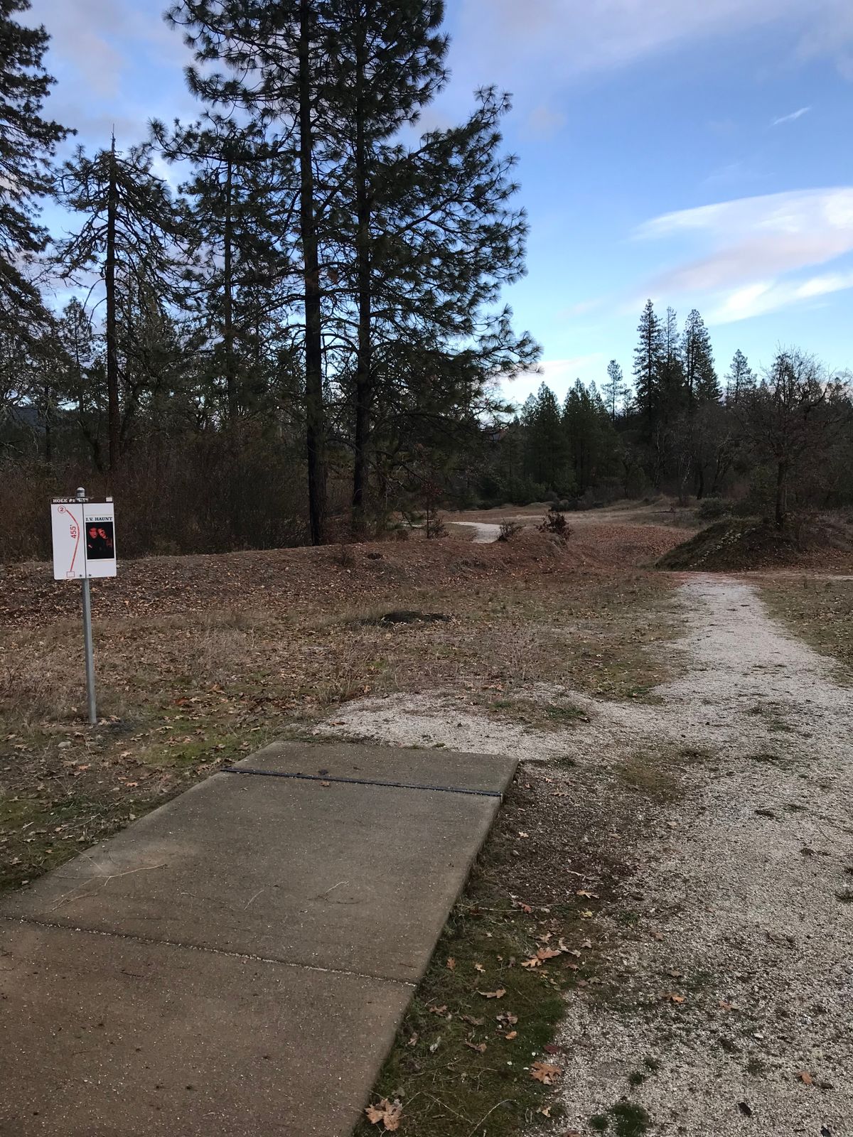 Tee 2- shot shapes over ridge and drops in elevation once across