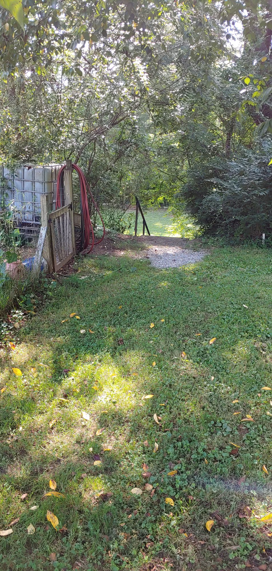 Stairs down from the parking lot
