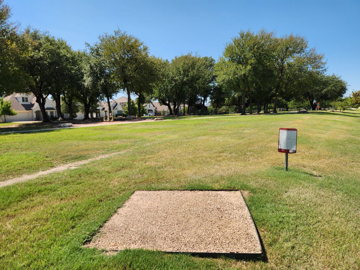 Hole 1 tee