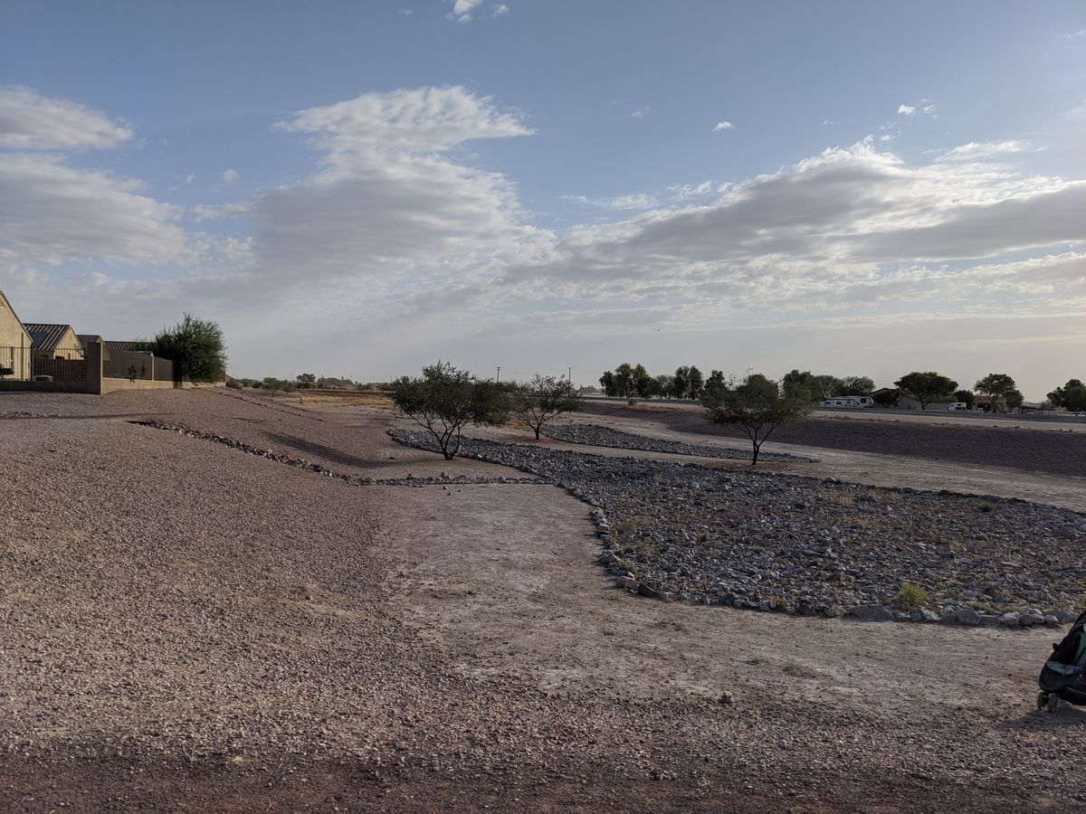 Shot of two holes in the back 9 OB canal on the right side along 2-3 holes