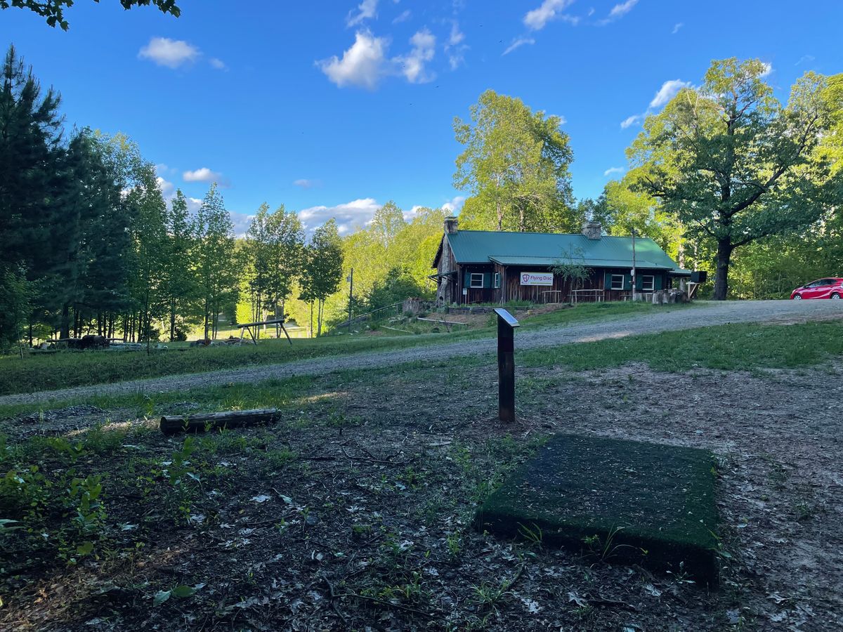 1st red tee looking backwards towards the FDC Clubhouse.