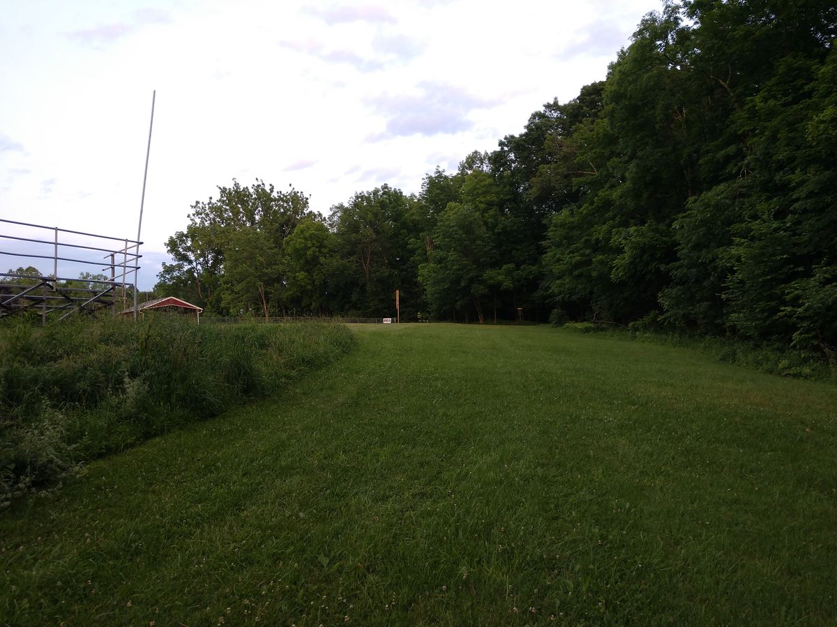 Hole 14 fairway from the bend