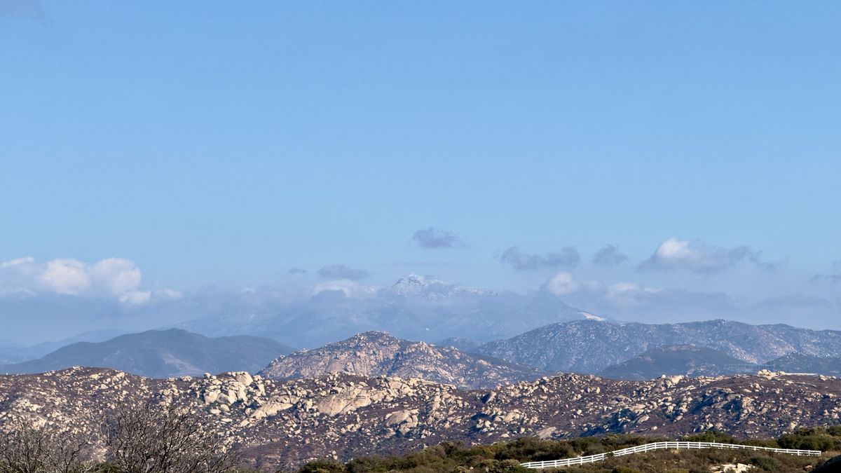 The view looking east from hole 5 basket