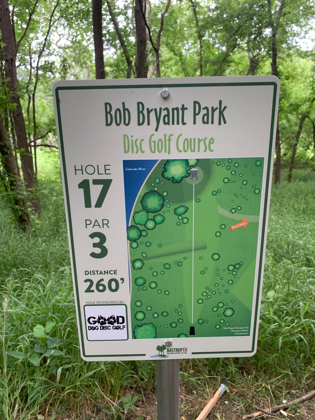 Hole 17 sign