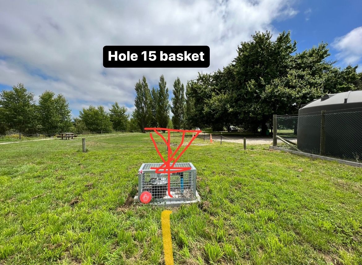 Hole 15 basket
