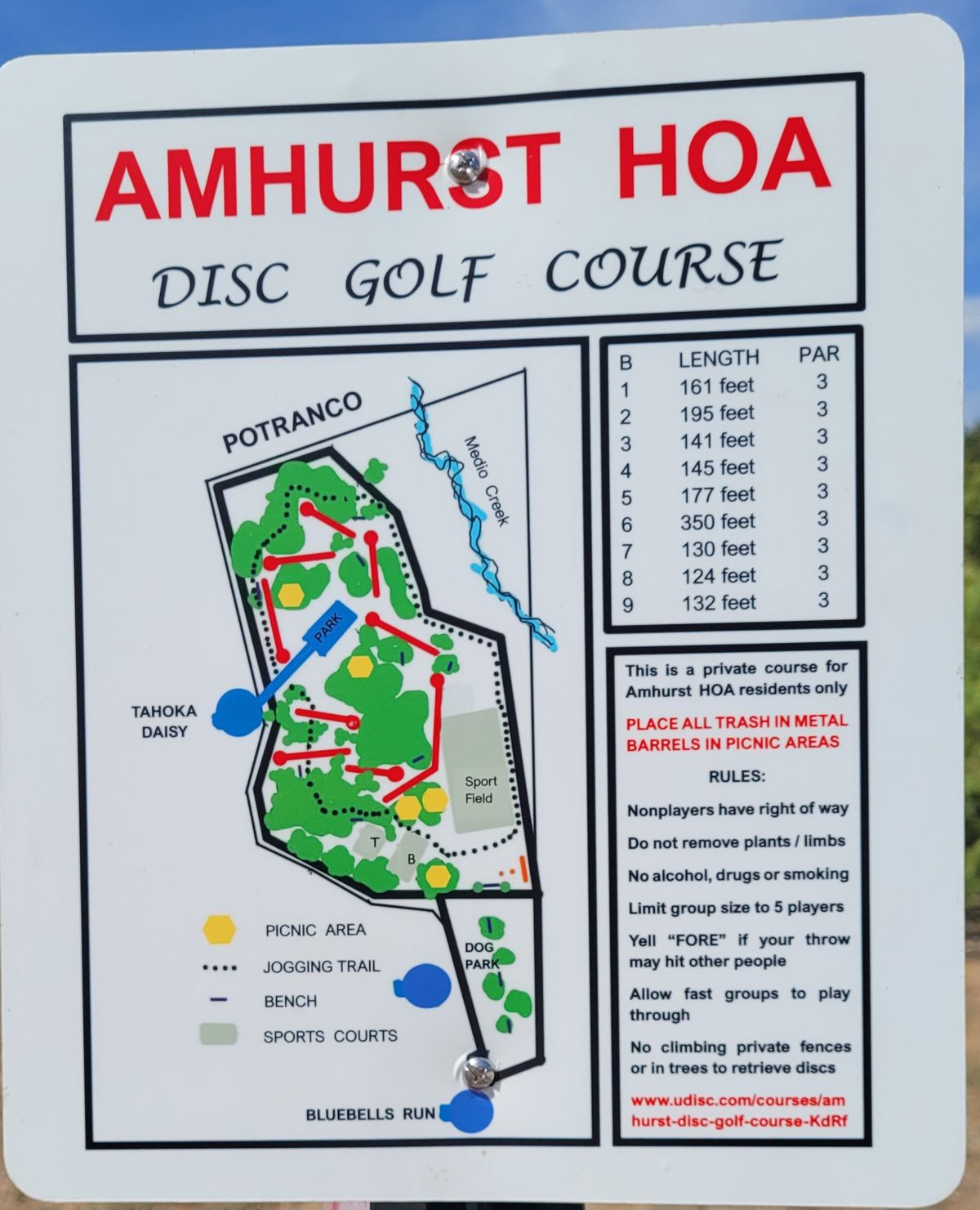 Amhurst HOA DGC