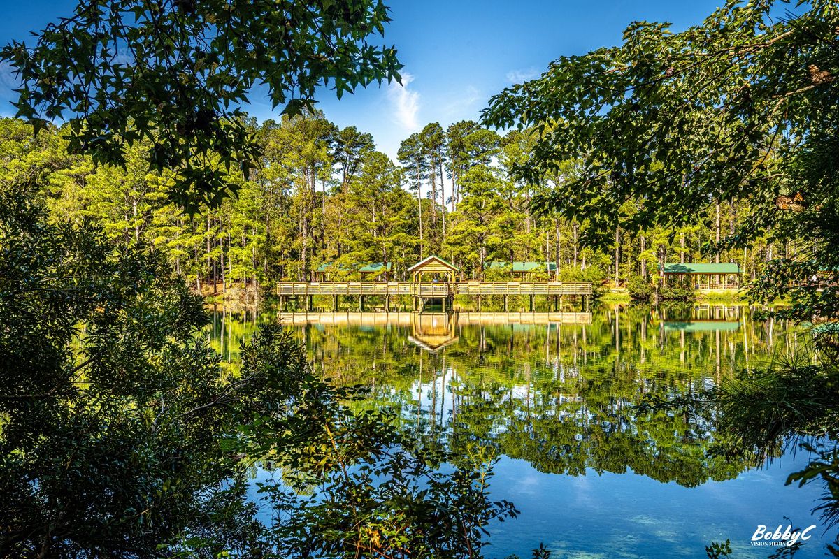 Pine Trace Park pond and fishing pier