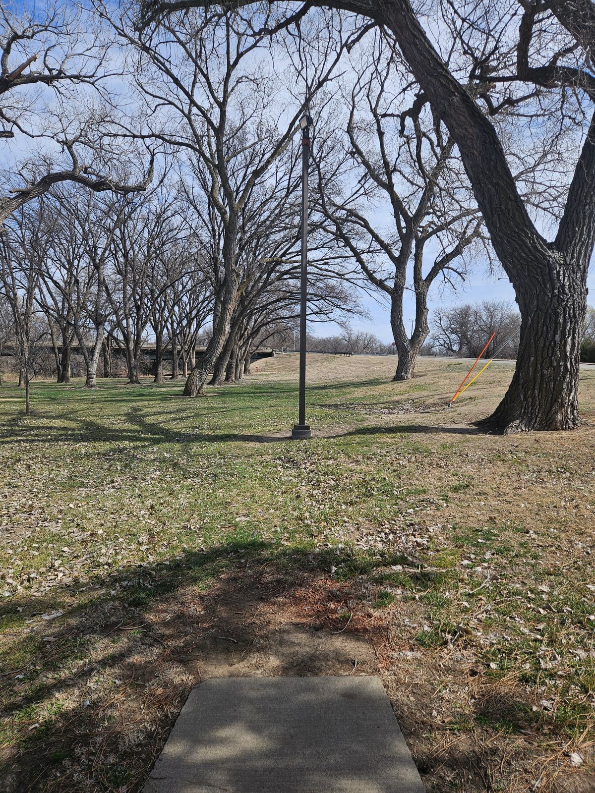 Hole #1 standing on teepad