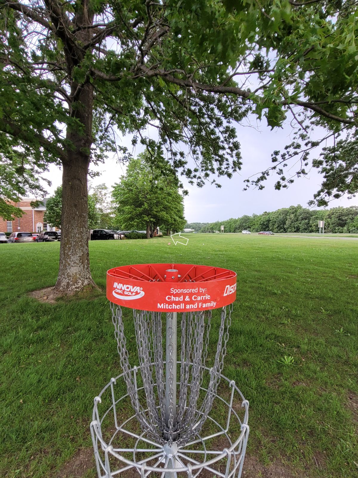 Hole 1 main basket to tee