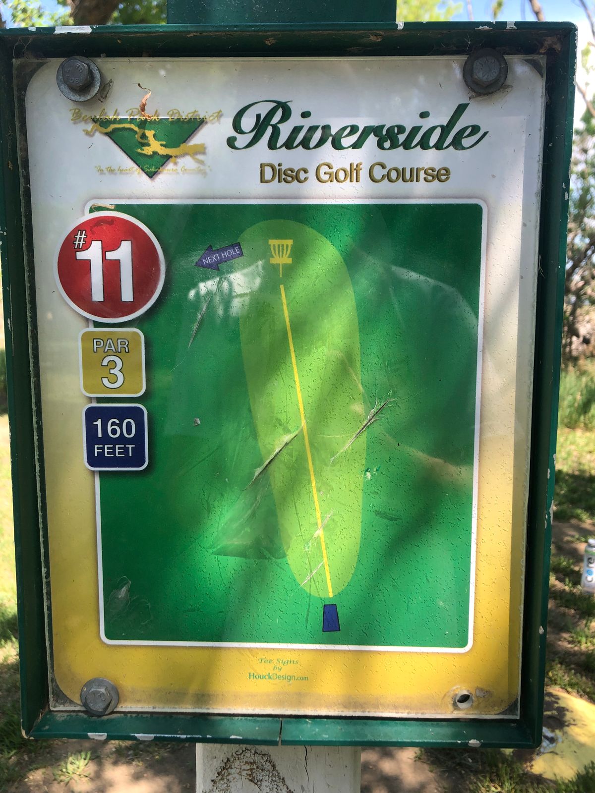 Hole #11 Tee Sign