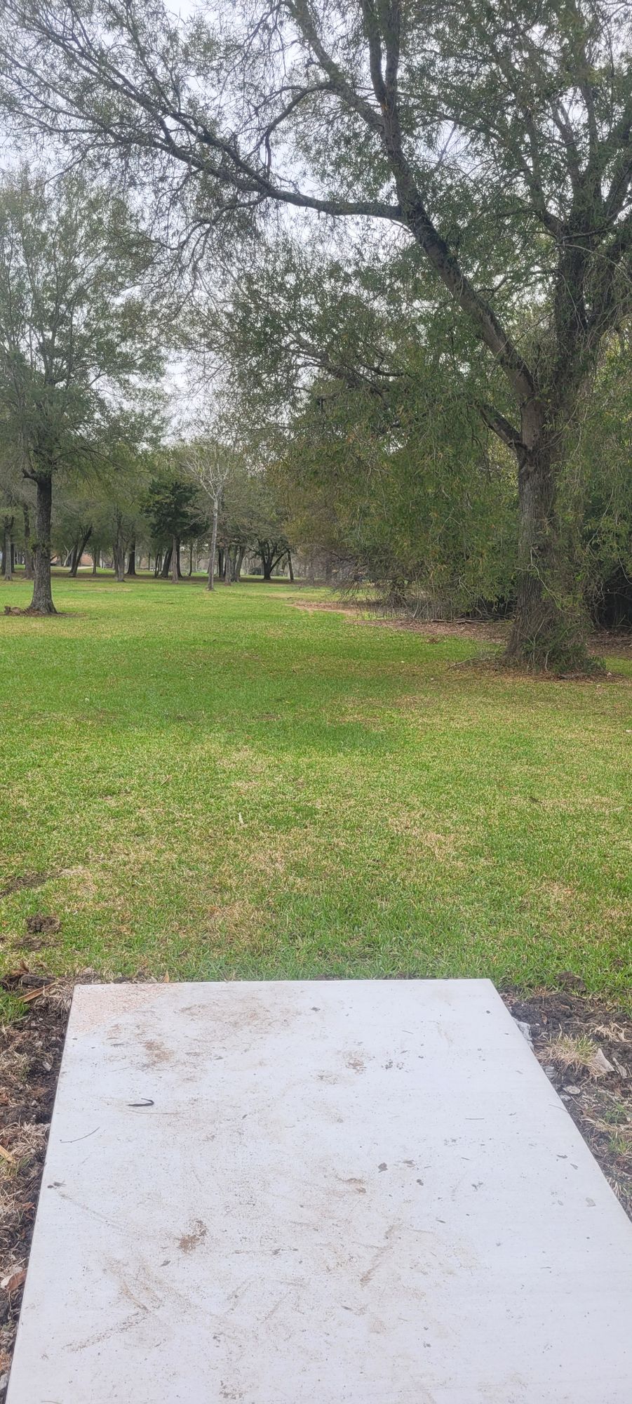Hole 1's tee pad