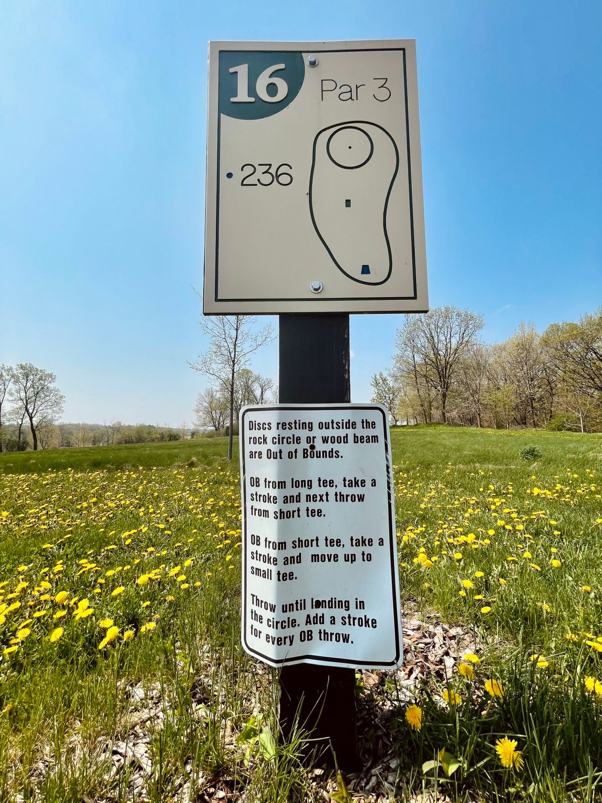 long tee sign with island rules