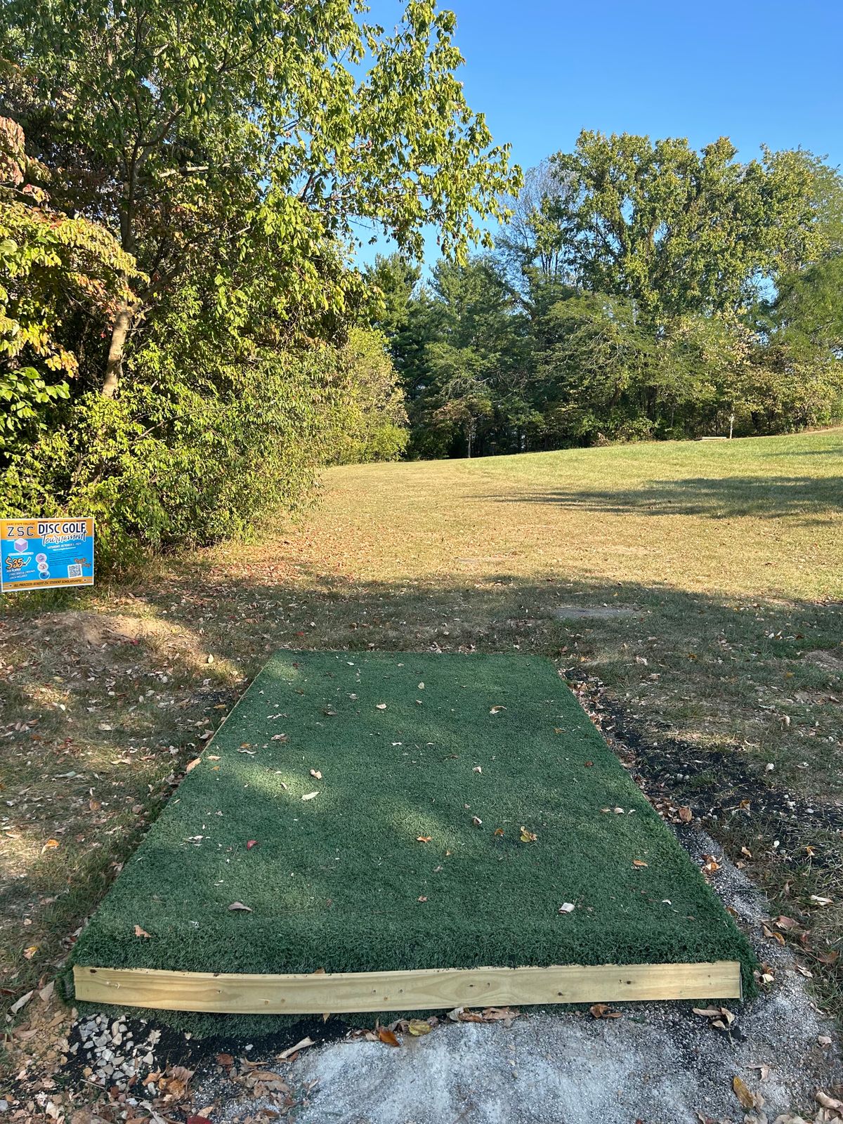 New turf tee pad on #1