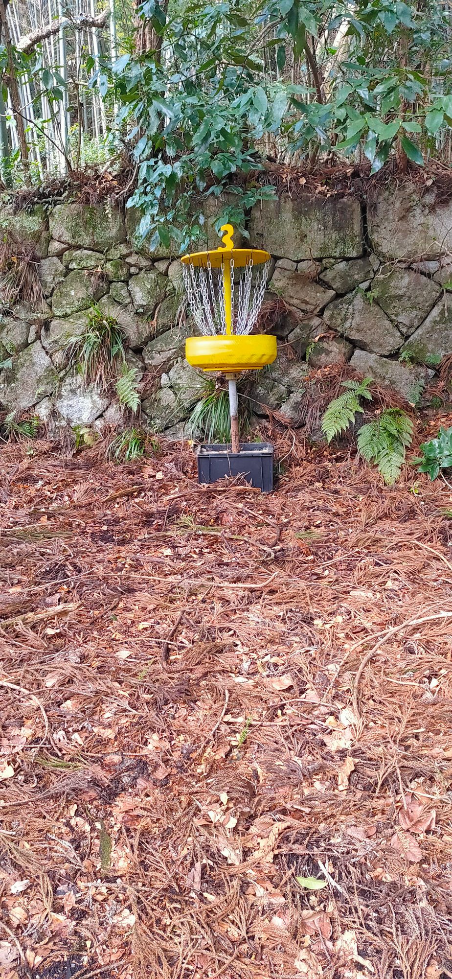 Third hole. DIY baskets.