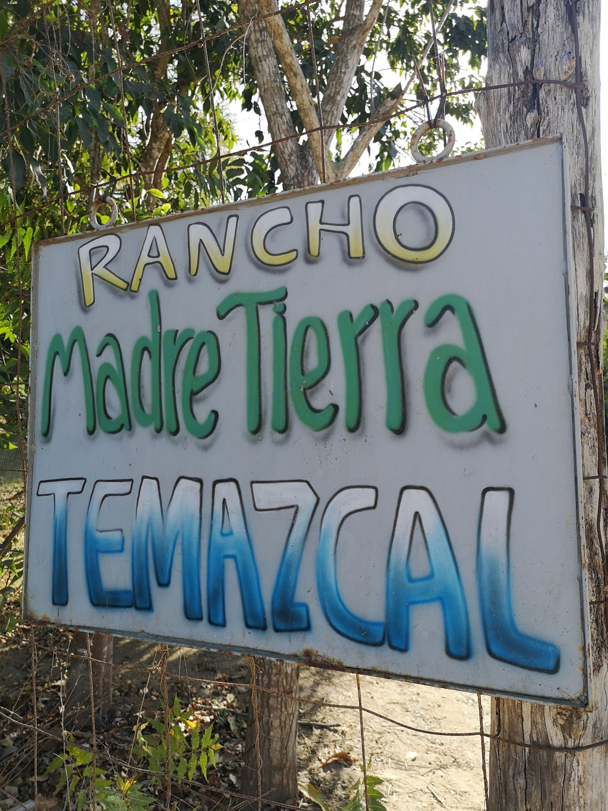 Sign at the entrance