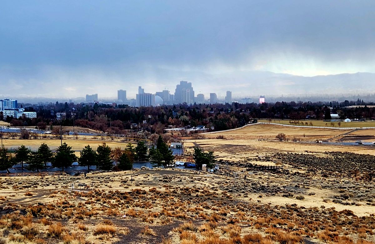 Hole 14 and downtown in a downpour!
