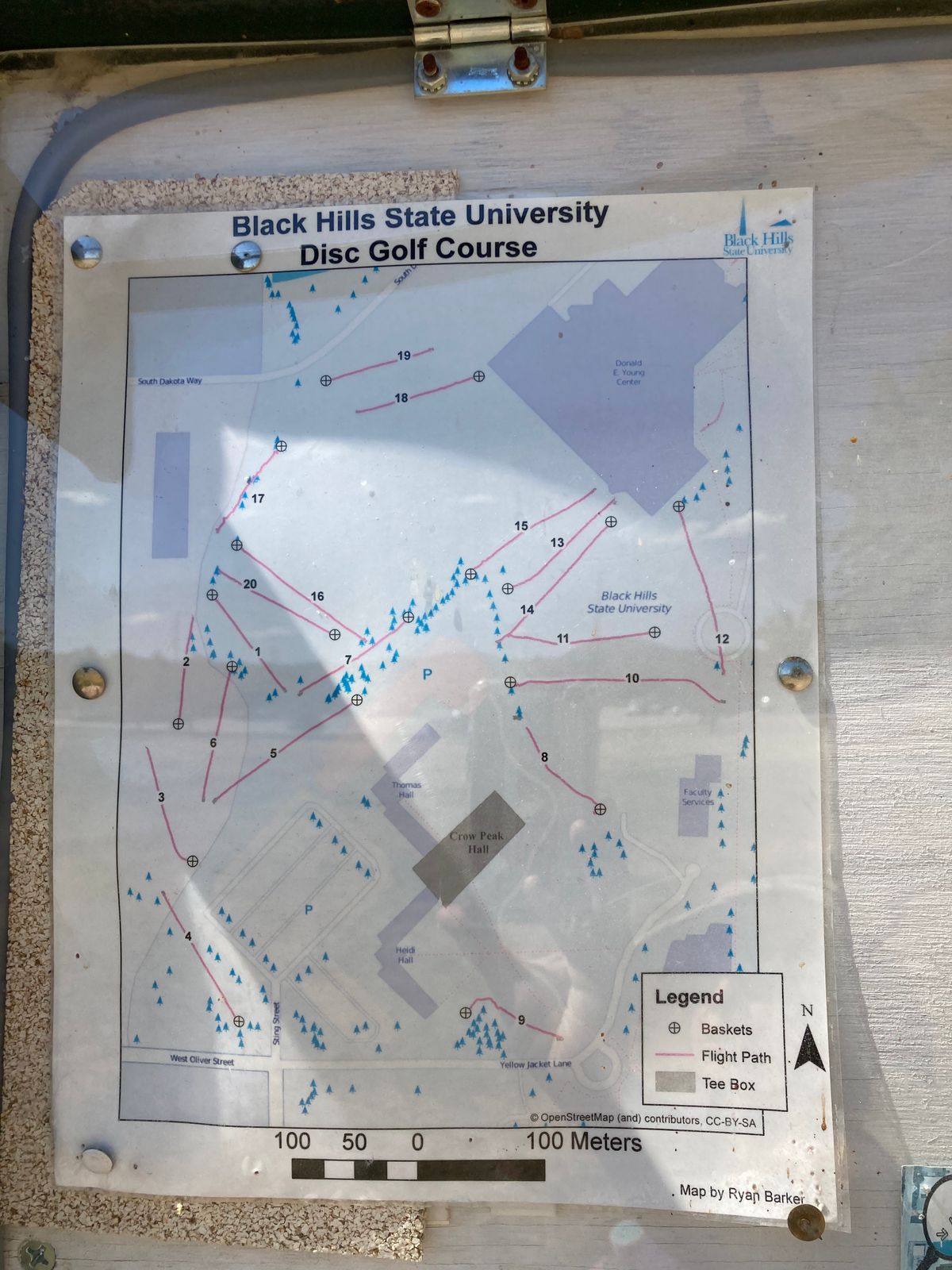 Course map @ start