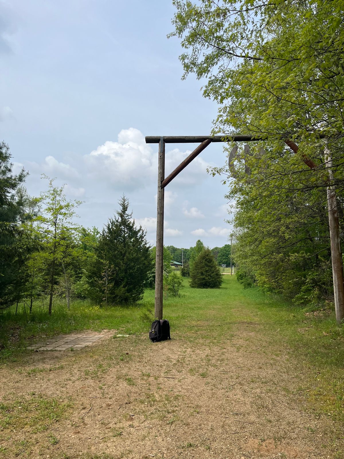 Walking up to hole 7