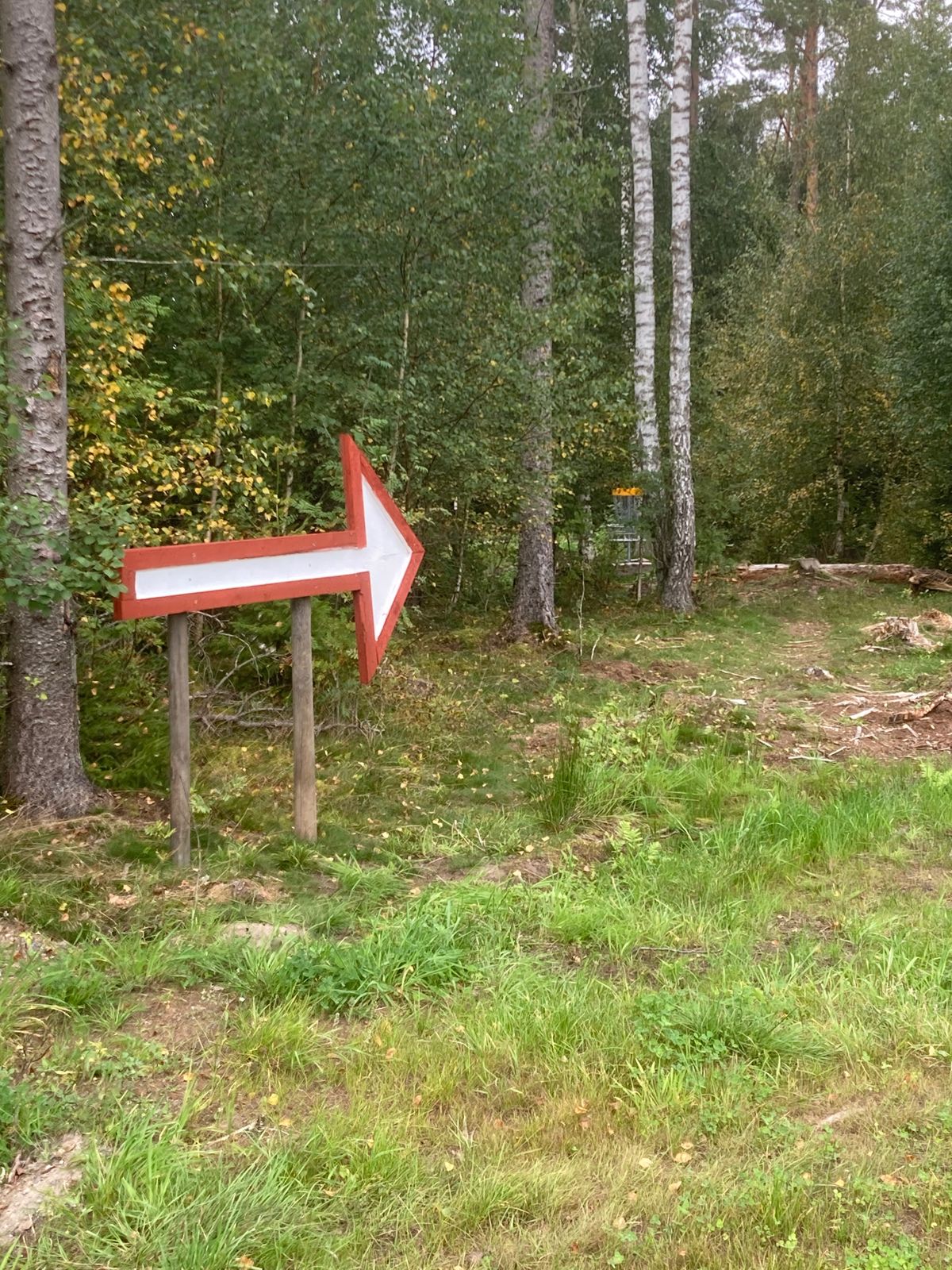 Anvisningspil hål 1